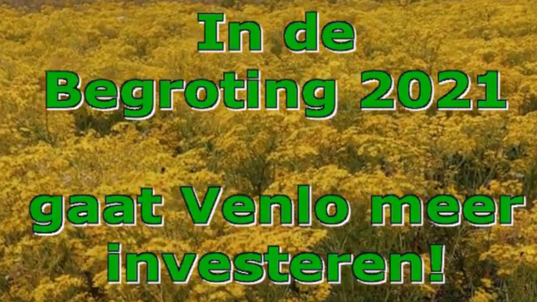 Beeld uit filmpje In de begroting 2021 gaat Venlo investeren