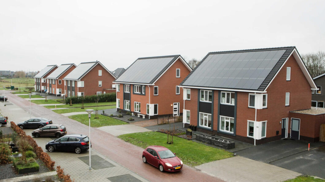 Duurzame huizen met zonnepanelen