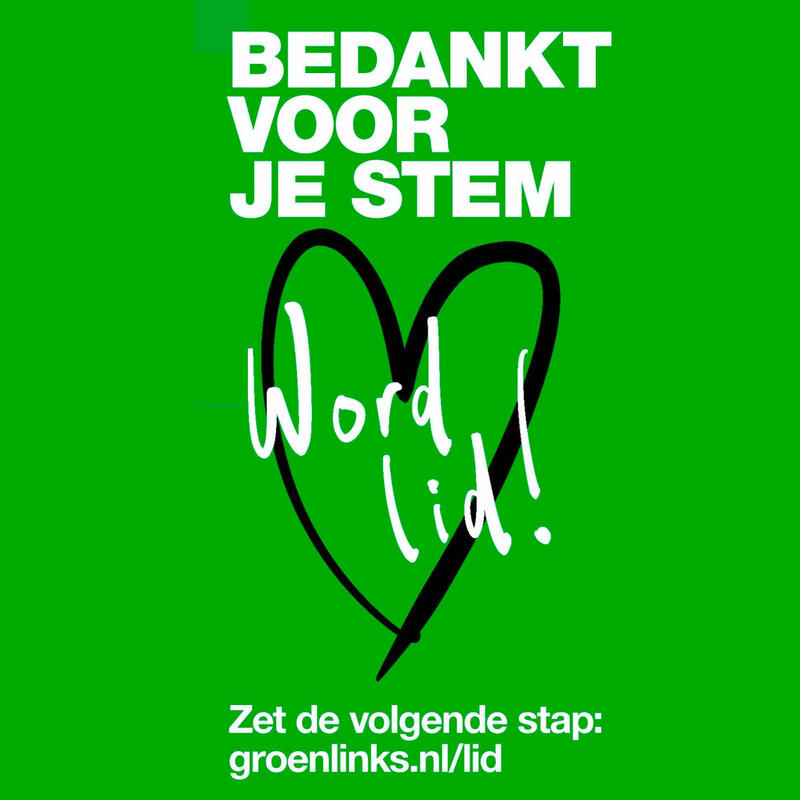 Bedankt voor je stem