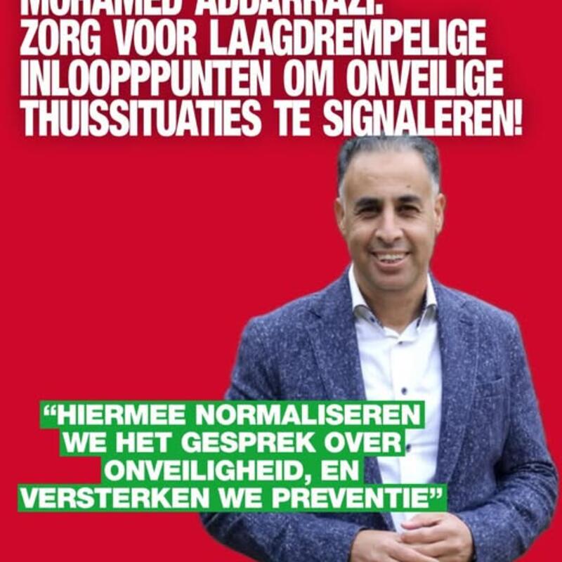 Mohamed Addarrazi motie inlooplocatie